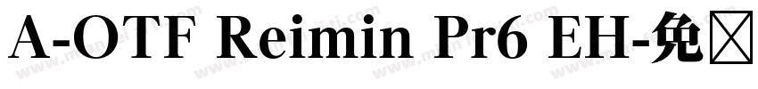 A-OTF Reimin Pr6 EH字体转换